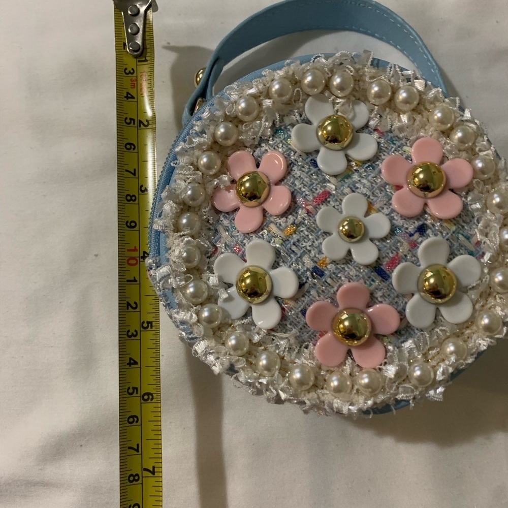 Girls, mini Crossbody PU Leather and Tweed design. - Picture 8 of 9